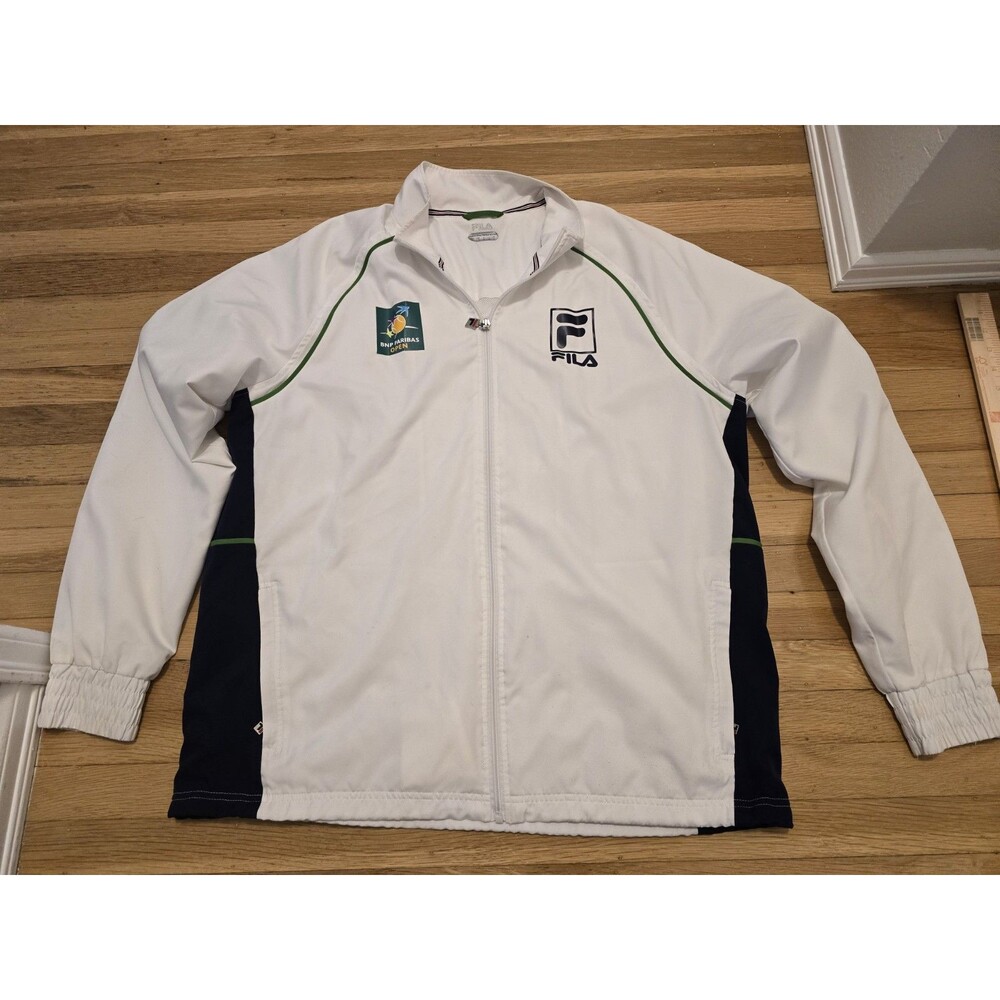 FILA BNP PARIBAS OPEN JACKET WHITE Size XL